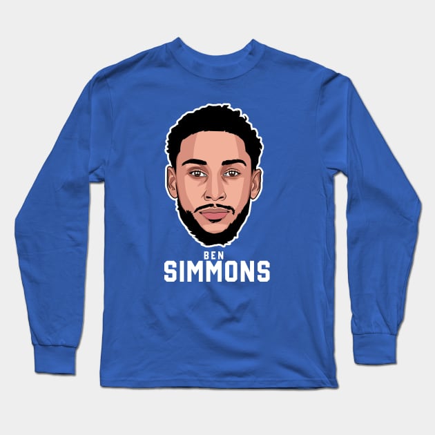 Ben Simmons Long Sleeve T-Shirt by origin illustrations